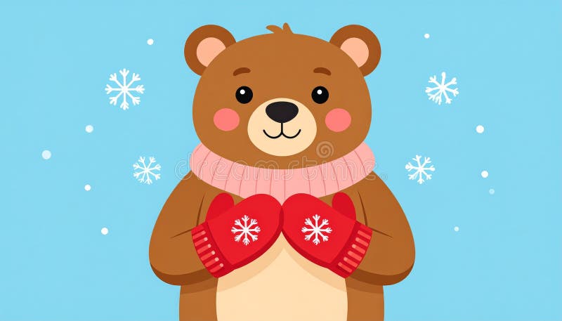Urs de pluș adorabil îmbrățișând un simbol al inimii iubirii, afecțiunii și căldurii vector illustration