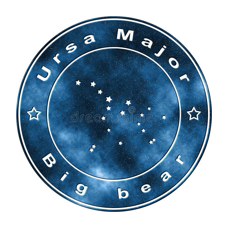 Ursa Major Star Constellation, Great Bear Constellation Stock