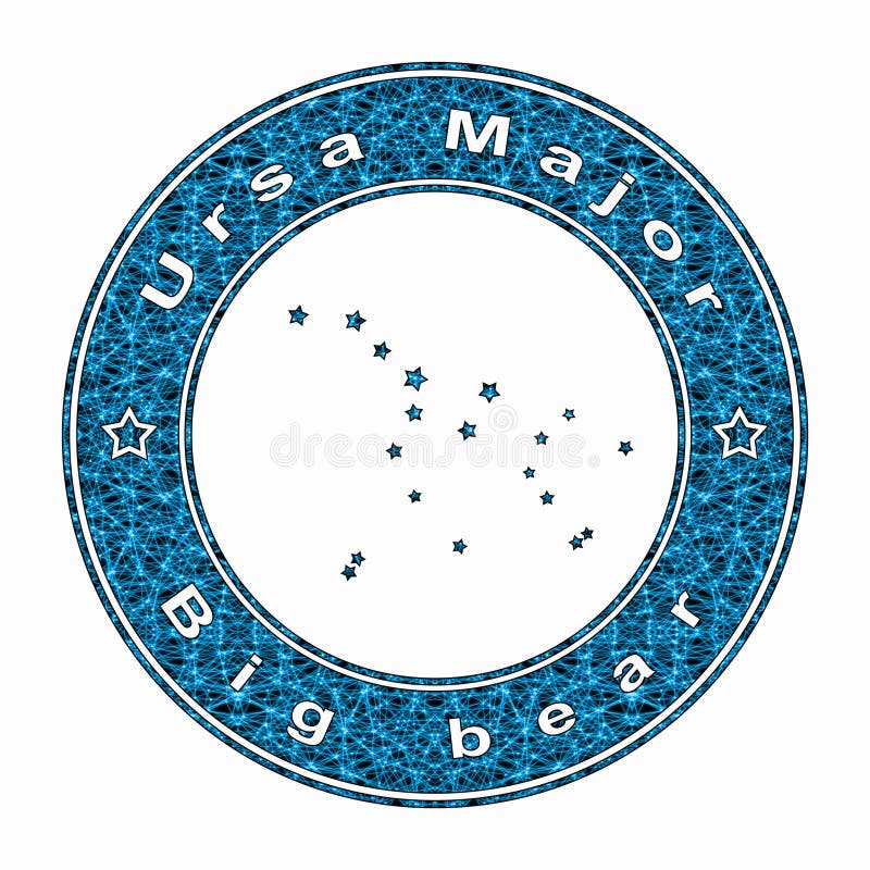 Ursa Major Star Constellation, Great Bear Constellation Stock Image