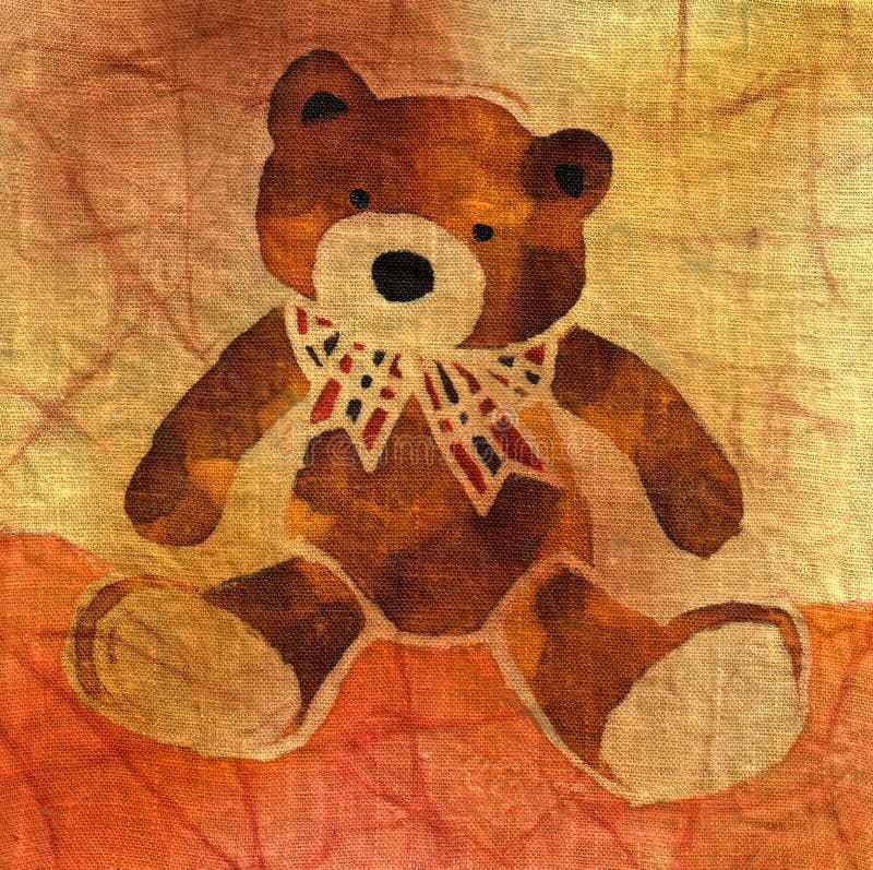 Urso da peluche com uma curva ilustração royalty free Urso da peluche com uma curva ilustração royalty free