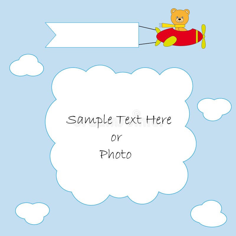 Urso de voo ilustração royalty free Urso de voo ilustração royalty free