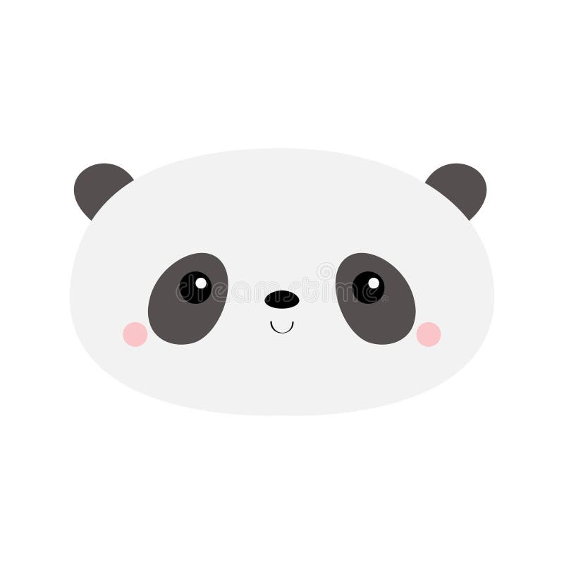 Desenho de urso panda fofo segurando balão de coração para animal