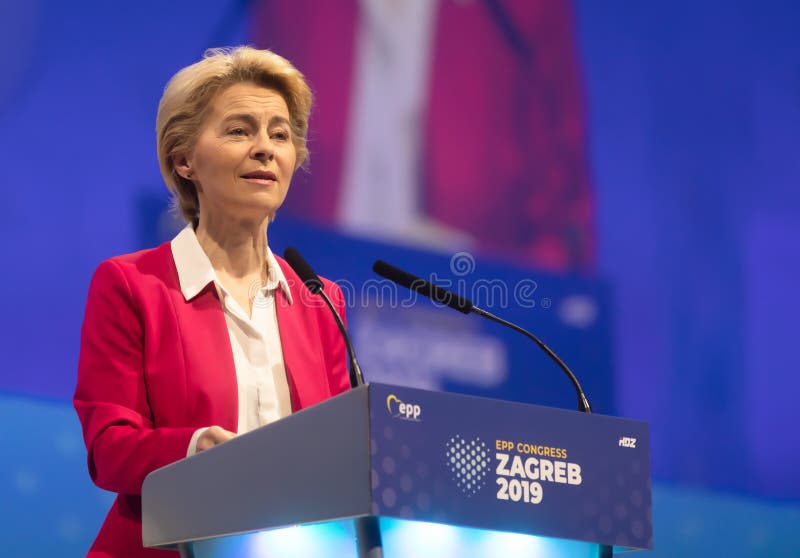 Ursula von der Leyen during EPP Congress in Zagreb