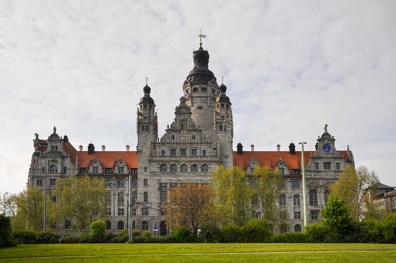 urząd miasta Leipzig nowy obraz stock urząd miasta Leipzig nowy obraz stock
