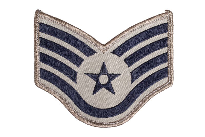 Us Air Force Sergeant Rank Patch Stock Photo - Image of battle, symbol ...