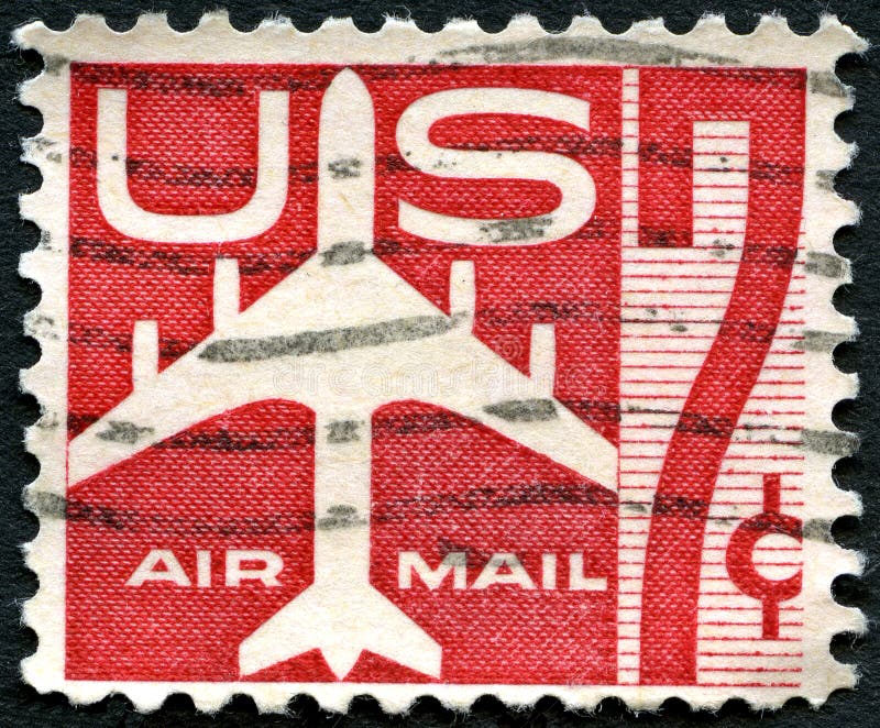 US Air Mail Postage Stamp editorial photo. Image of historical - 85354346