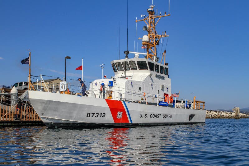 US Coast Guard Ship Moored To the Quay Editorial Photo Image of