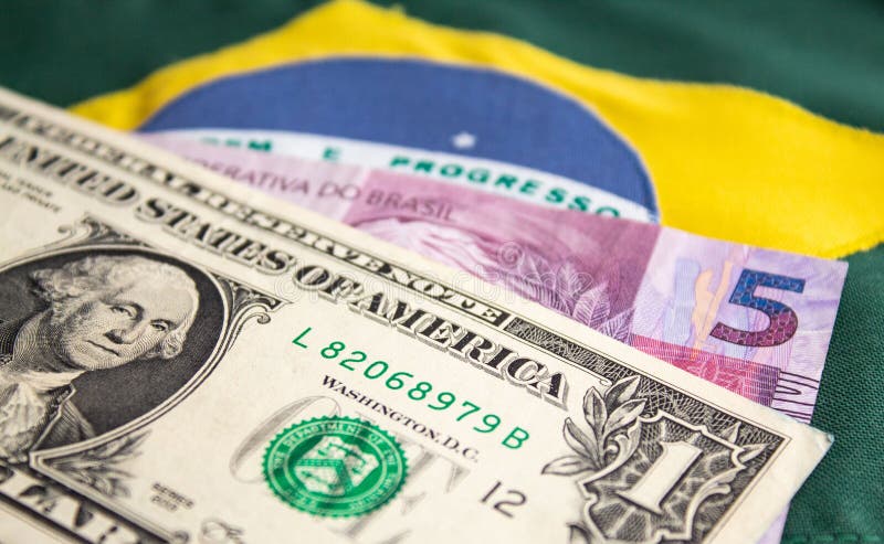 Brazilian Real Brl Us Dollar Usd Stock Photo 1928604515