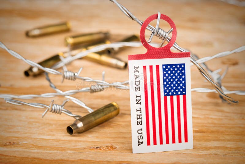 US flag on barbed wire stock photo. Image of cultural 96128112