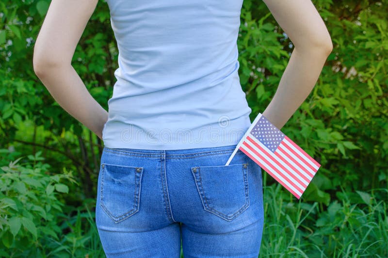 jeans with red stars on back