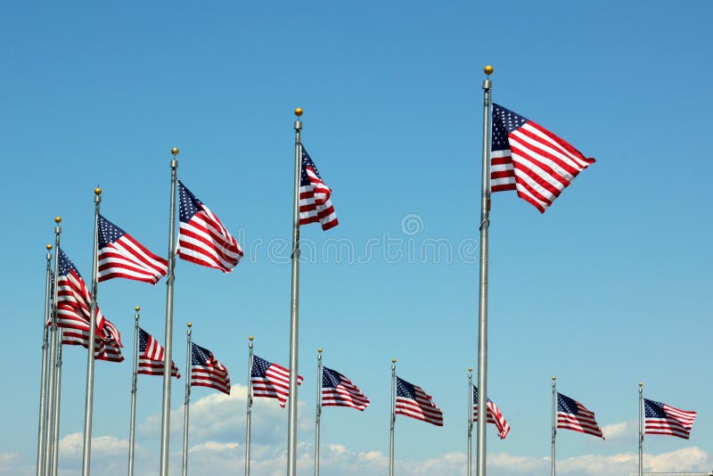 US Flags stock image US Flags stock image