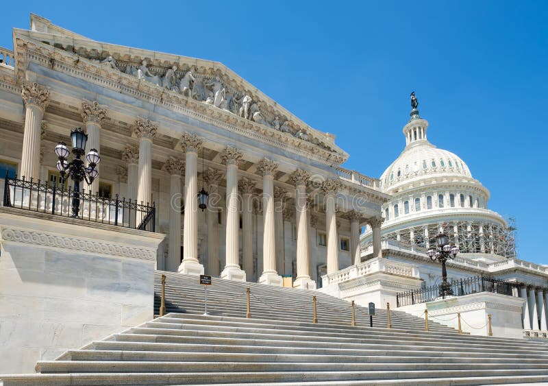 The US House of Representatives at the Capitol in Washington D.