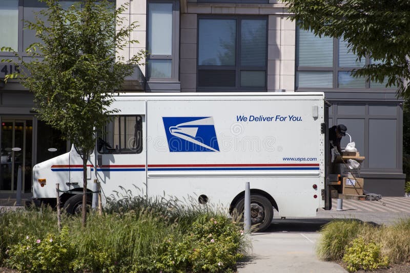 US mail delivery truck