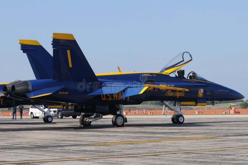 US Navy Blue Angels No. 1 jet