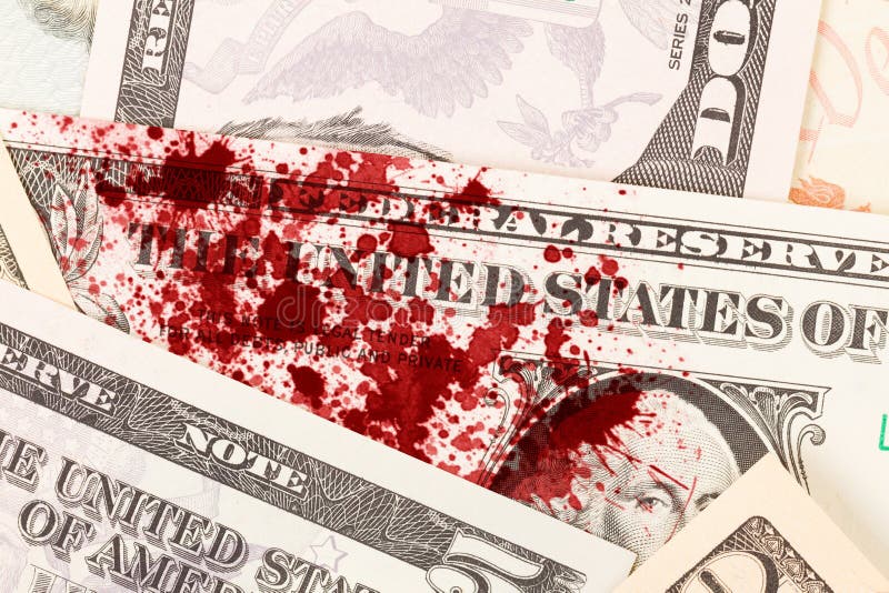 US one Dollar bill, close up, blood stock photos US one Dollar bill, close up, blood stock photos