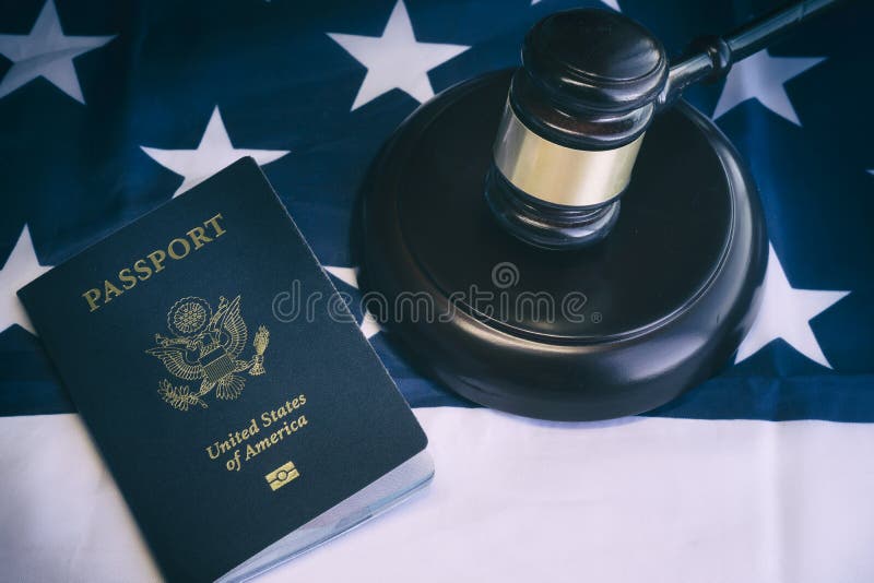 US Passport Legal law concept image royalty free stock image