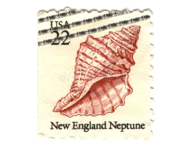 US postage stamp on white background royalty free stock image