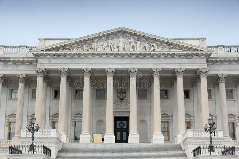US Senate. US National Capitol in Washington, DC. American landmark. United States Capitol - US Senate royalty free stock photography US Senate. US National Capitol in Washington, DC. American landmark. United States Capitol - US Senate royalty free stock photography