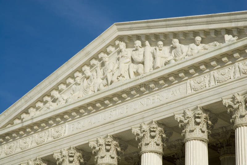 US Supreme Court in Washington DC stock images