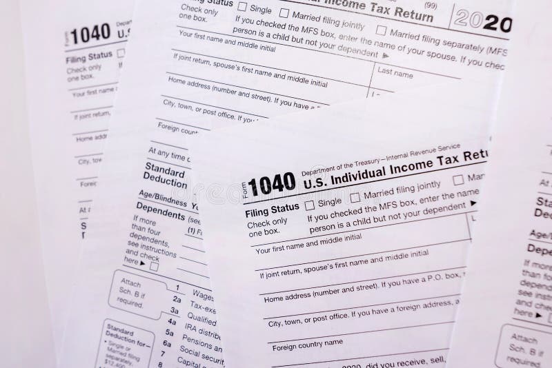 US Tax Forms 1040 editorial stock image. Image of financial 234397854