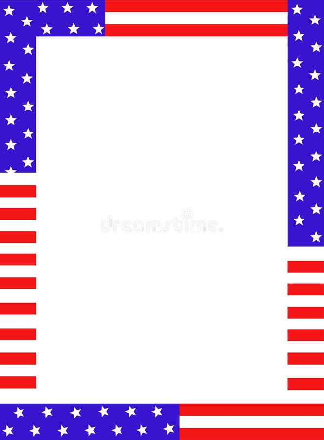 USA border stock vector. Illustration of july, border 8437528