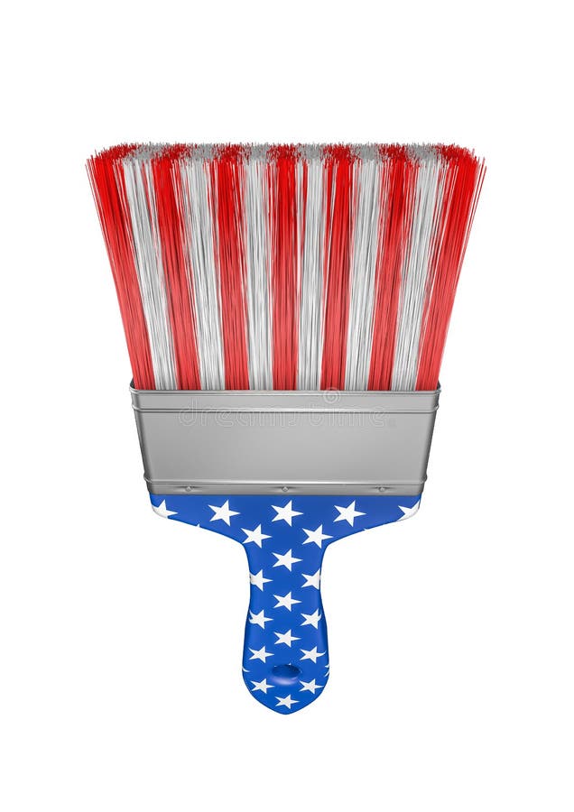 American Flag Paint Brush Stock Illustrations 2,496 American Flag