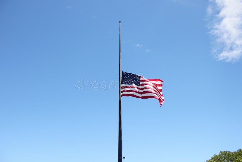 2+ Usa flag half mast Free Stock Photos StockFreeImages