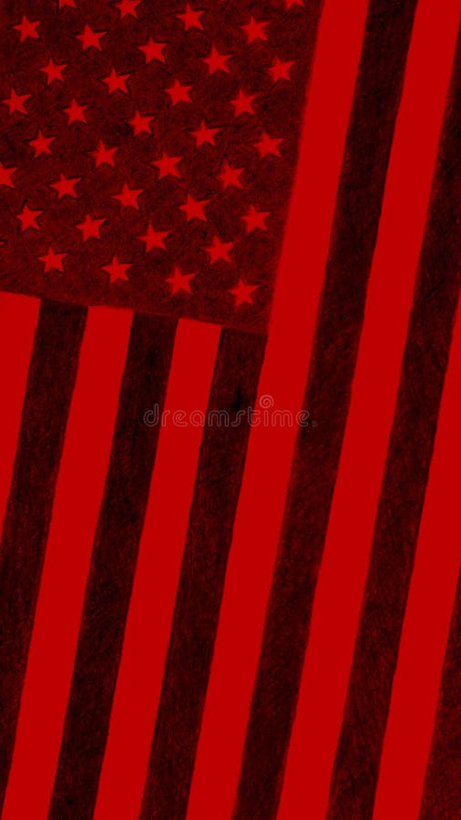 USA Flag Hand-drawn in Black and Red. Dark Spectacular Mobile Phone  Wallpaper. Patriotic Vertical Background or Backdrop Stock Illustration -  Illustration of united, states: 218407089