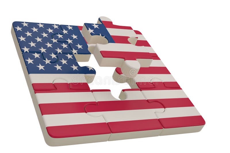 American Flag Puzzle Stock Illustrations – 5,294 American Flag Puzzle