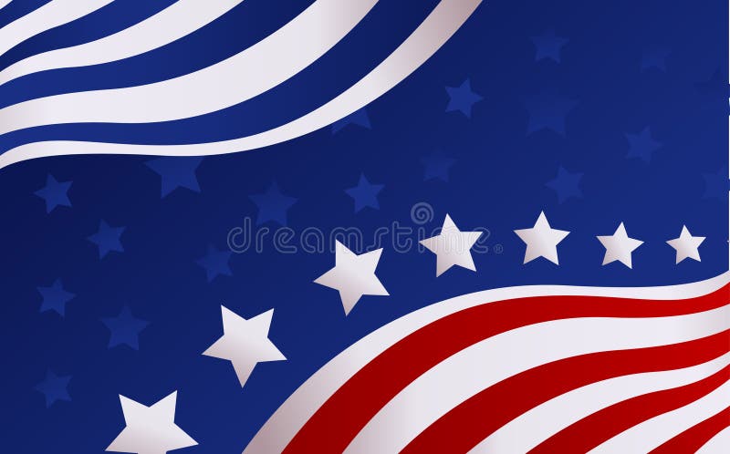 USA flag in style stock illustration USA flag in style stock illustration