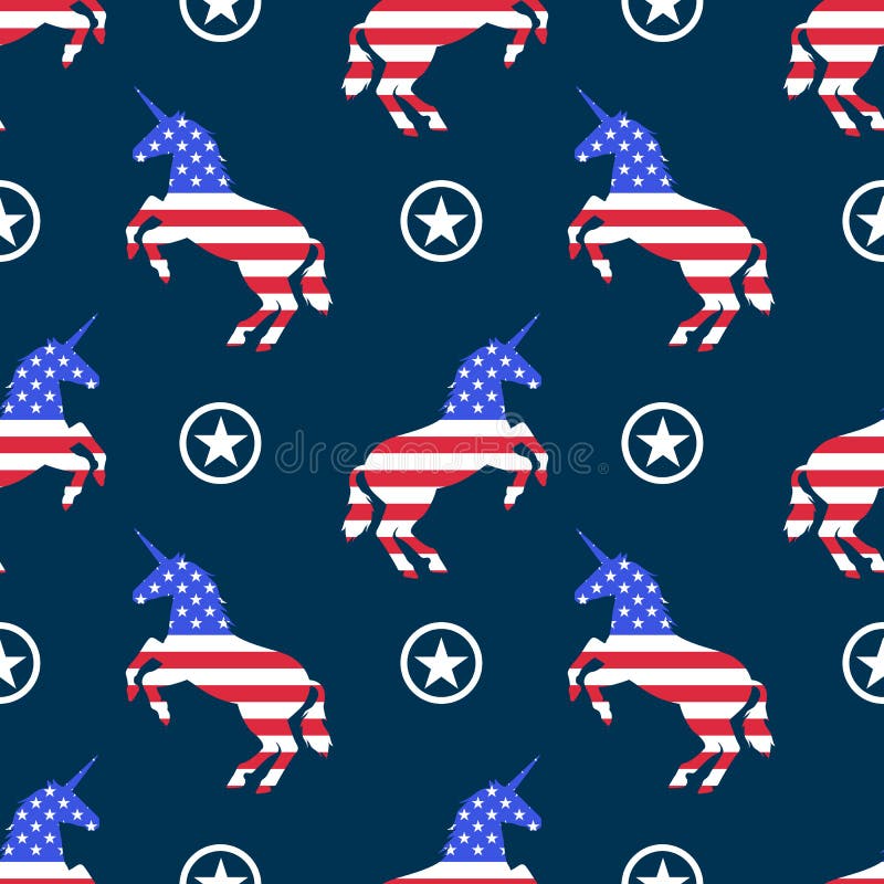 American Flag Unicorn Stock Illustrations 29 American Flag Unicorn