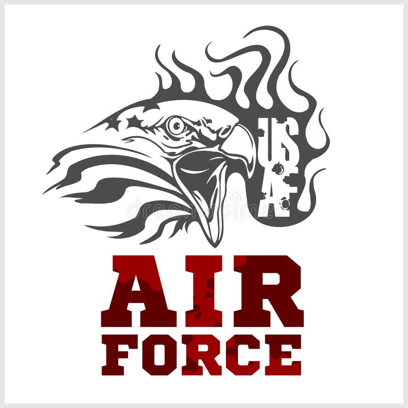 USA-flygvapen - militär design vektor stock illustrationer USA-flygvapen - militär design vektor stock illustrationer