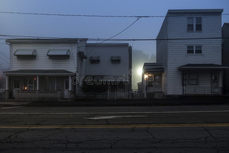 USA Frackville Pennsylvania Redaktionell Arkivfoto Bild av gator