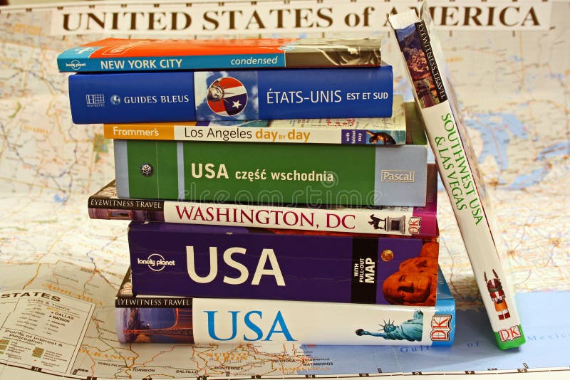 Guide books on various parts of the United States on the United States map. Guide books on various parts of the United States on the United States map