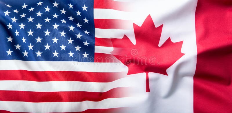 USA i Kanada USA flaga i Kanada flaga USA i Kanada USA flaga i Kanada flaga