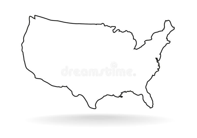 Usa Map Line Art Stock Illustrations – 15,773 Usa Map Line Art Stock  Illustrations, Vectors & Clipart - Dreamstime