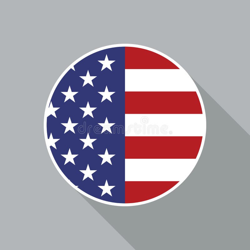 Download USA National Flag Vector Flat Icon Stock Vector ...