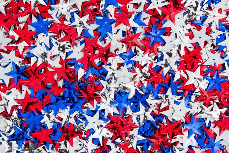 USA red, white and blue stars background