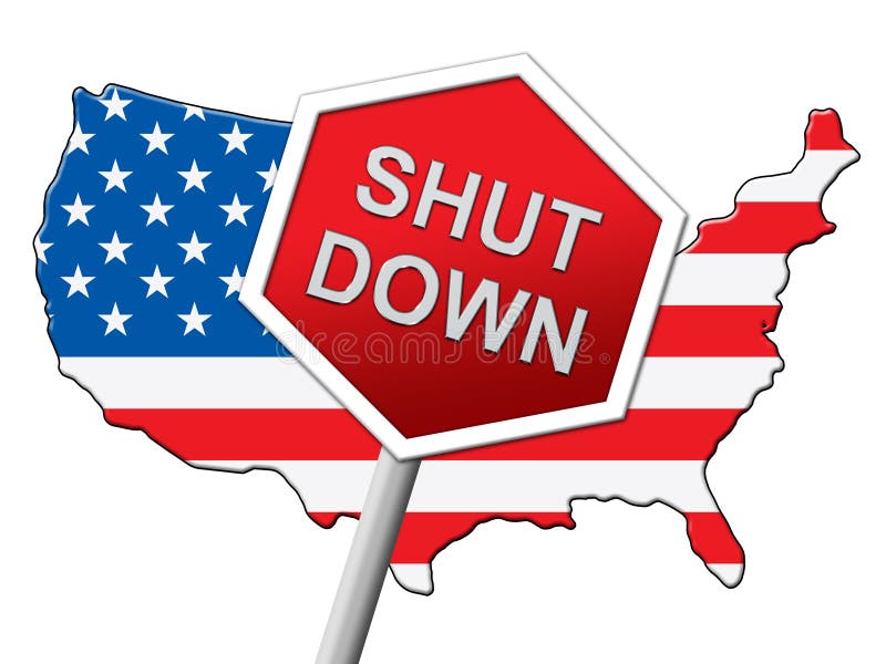 Government Shutdown Usa Map Stock Illustrations 14 Government Shutdown Usa Map Stock 