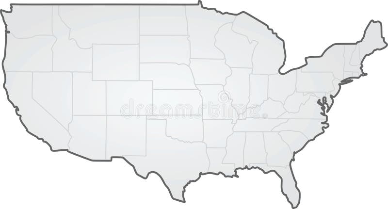 USA. states border map stock vector. Illustration of background - 102915073