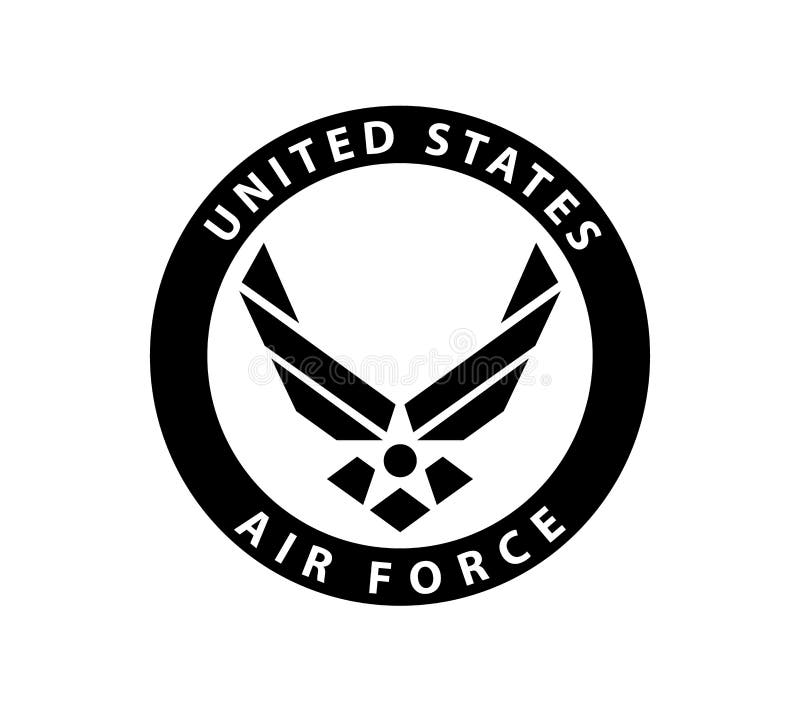 Usa Us Air Force Logo Sign Symbol Stock Vector Illustration Of