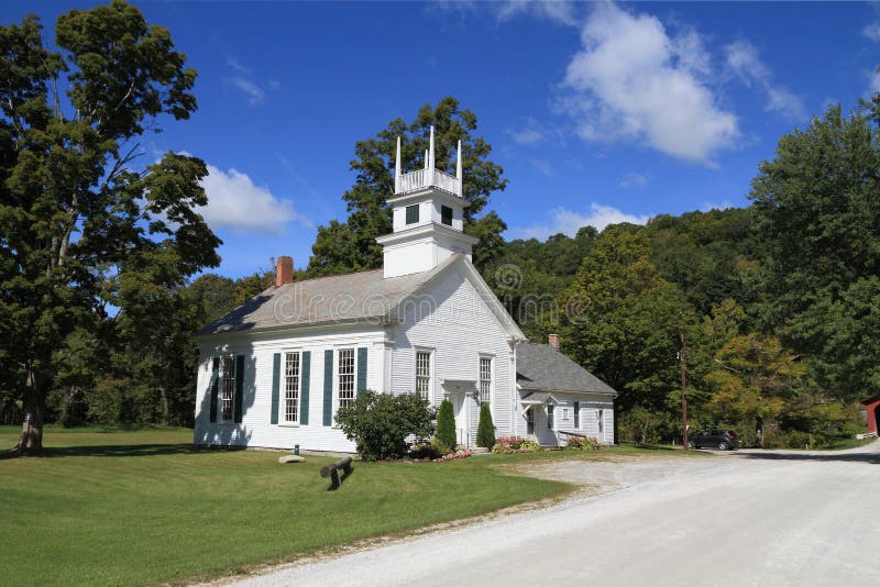 USA, Vermont: Old Wooden Chapel (1804)