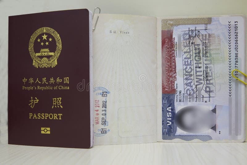 Passport, VISA and stamps editorial image. Image of travel - 51962080
