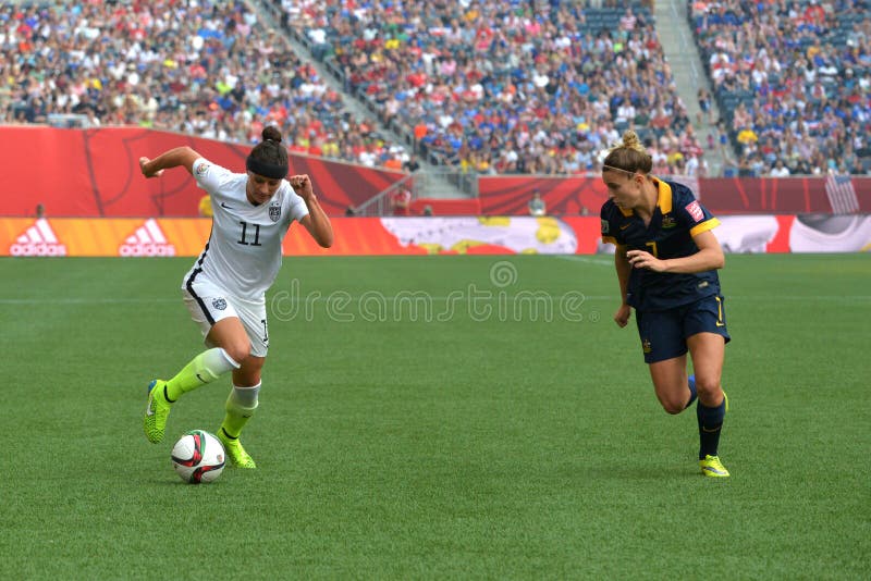 Usa Vs Australia National Teams Fifa Women's World Cup Stock Photos