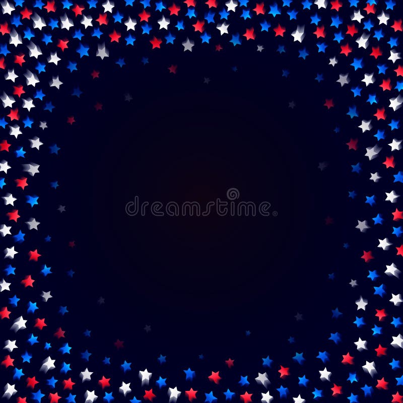 USA świętowania confetti gwiazdy w obywatelu barwią błękit, czerwień i biel dla dnia niepodległości odizolowywającego na białym t royalty ilustracja USA świętowania confetti gwiazdy w obywatelu barwią błękit, czerwień i biel dla dnia niepodległości odizolowywającego na białym t royalty ilustracja