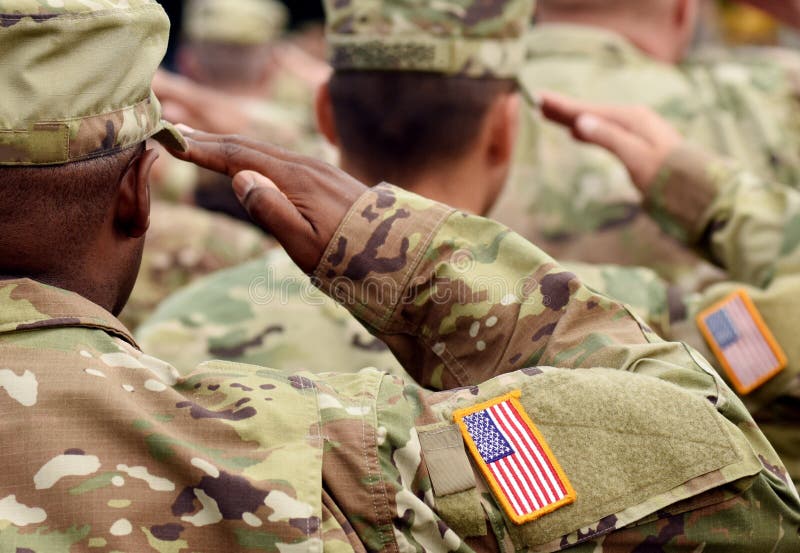 USA żołnierza salut armia nas USA oddziały wojskowi Wojskowy usa