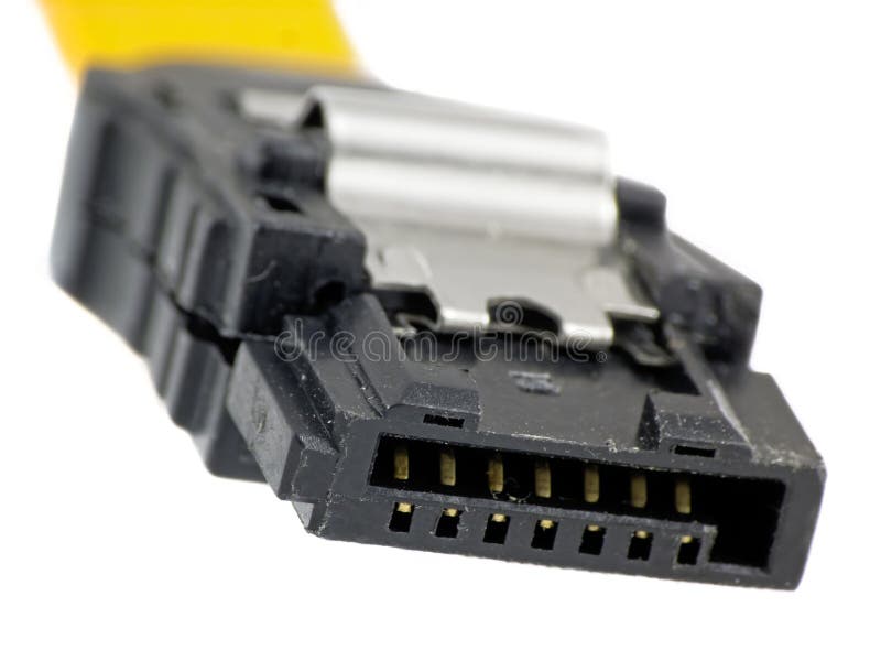 Detail of Serial ATA cable royalty free stock image