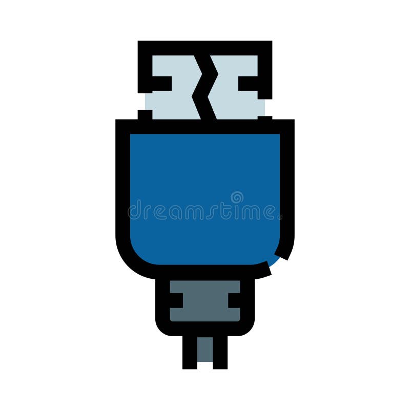 Blue usb cable connector on white background symbolizing fast digital data transfer, device charging and universal hardware connectivity for computers, gadgets and networked electronics. Usb data transfer stock images, royalty-free photos and pictures