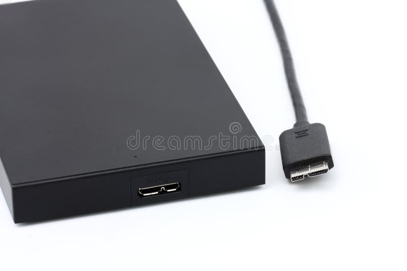 USB Cable Isolated Port External Harddisk Stock Photo - Image of computer, disk: 31500314