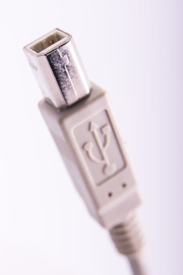 USB cable plug connector stock image. Image of cable 37375855